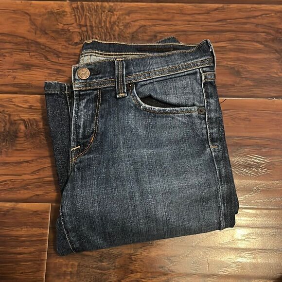 Y2K Citizens Of Humanity Ingrid Low Waist Flair Distressed Denim Jeans - Picture 1 of 12